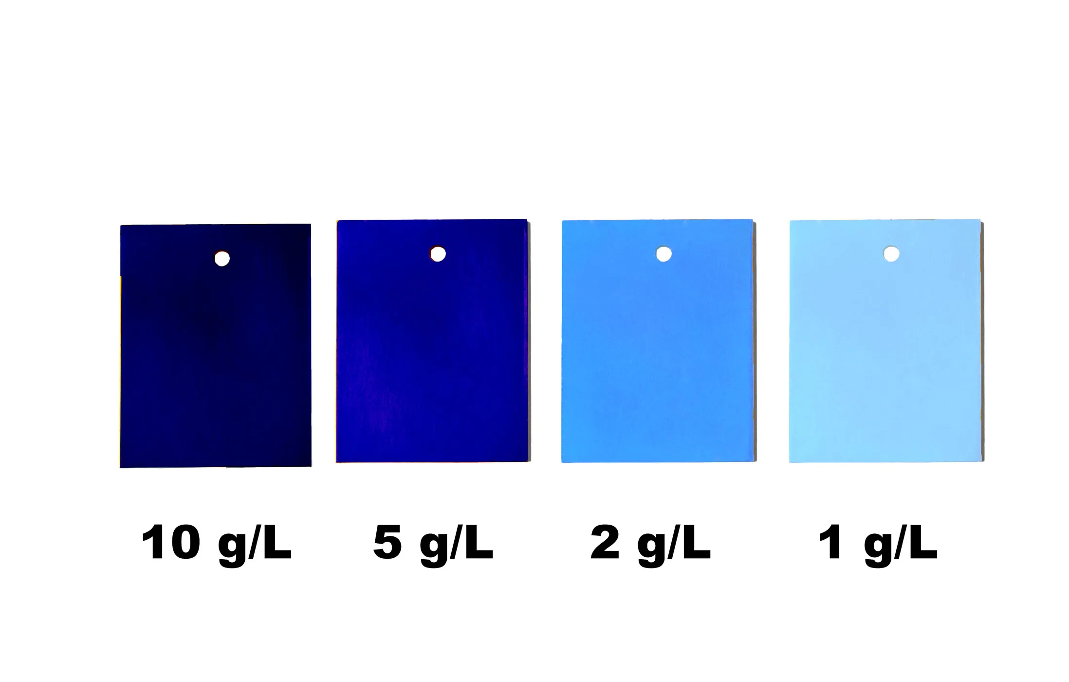 Eloxalfarbe blau - Blau eloxieren - Aluminium blau färben - Farbnuance blau der Tifoo Eloxalfarben